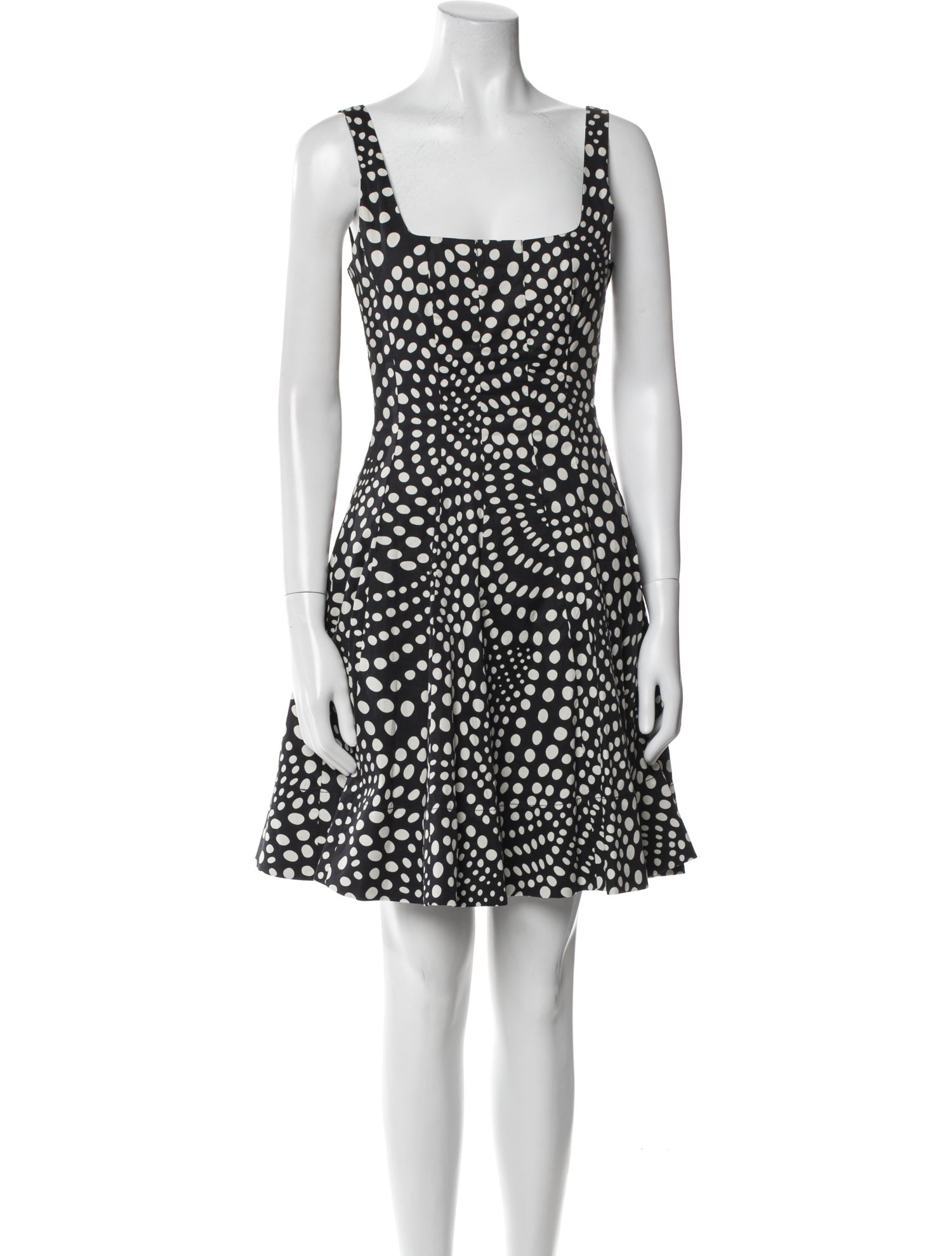 Staud Polka Dot Print Mini Dress