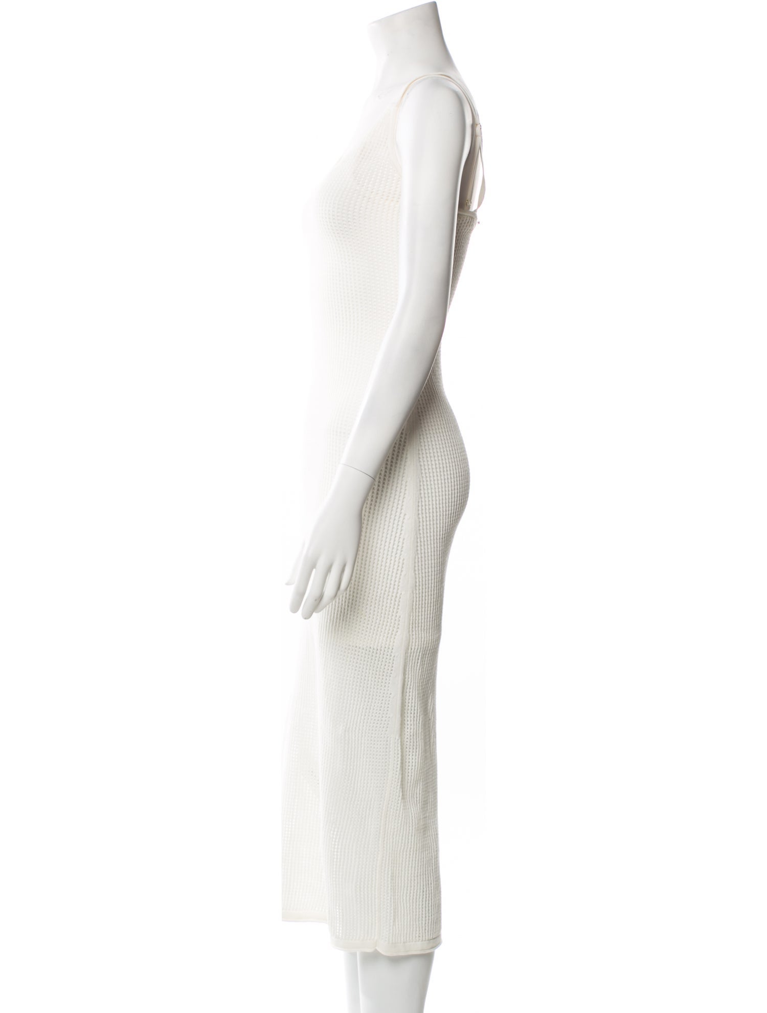 Staud Scoop Neck Midi Length Dress