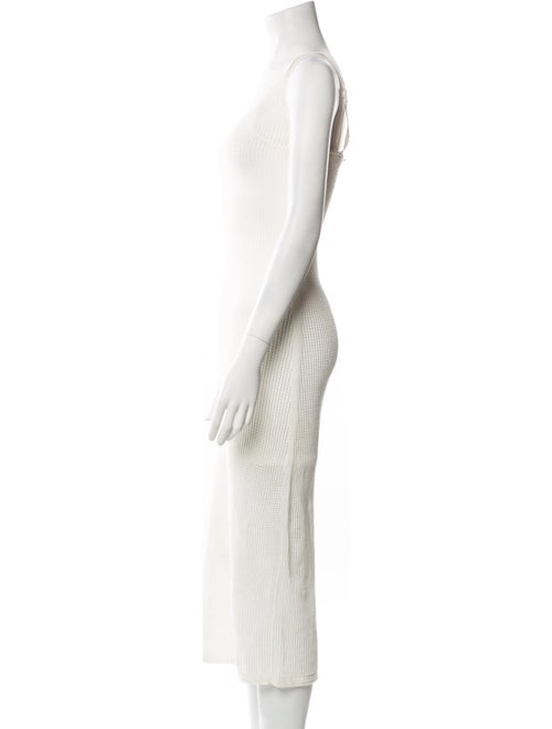 Staud Scoop Neck Midi Length Dress