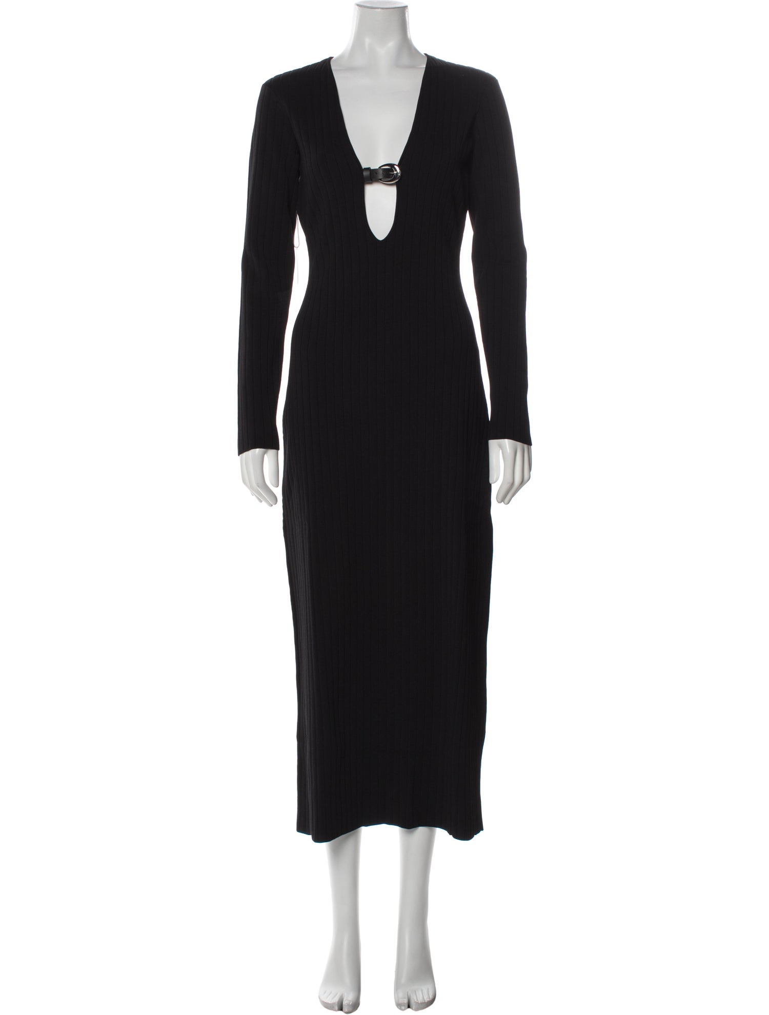 Staud V-Neck Long Dress