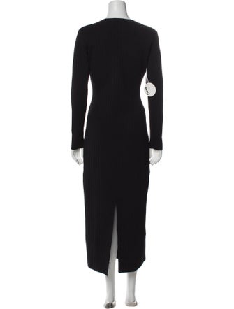 Staud V-Neck Long Dress