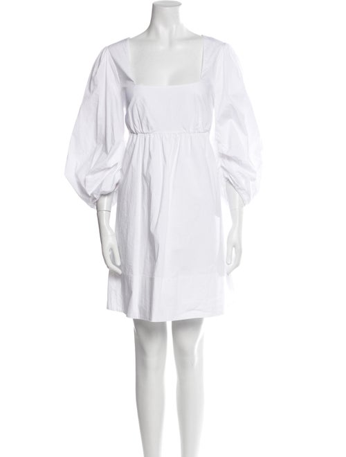 Staud Square Neckline Mini Dress