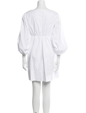 Staud Square Neckline Mini Dress