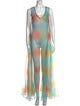 Staud Printed Long Dress