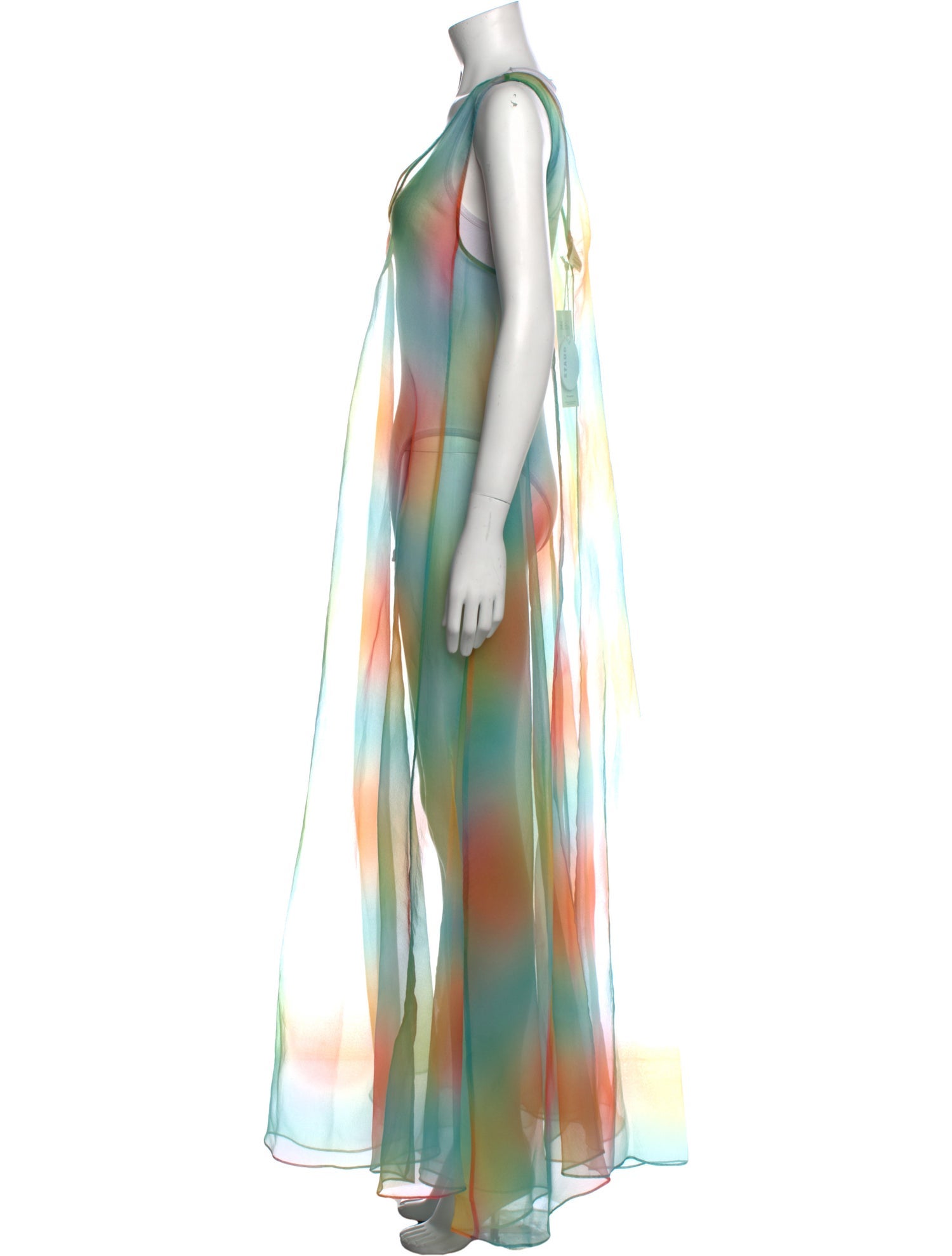 Staud Printed Long Dress