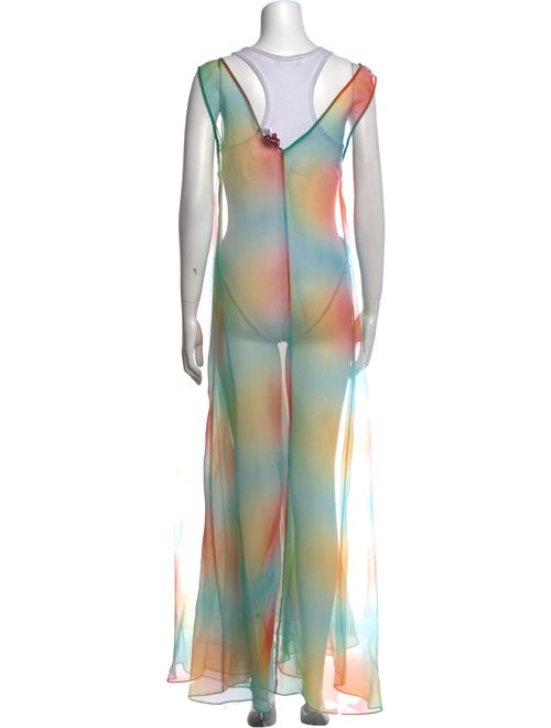 Staud Printed Long Dress