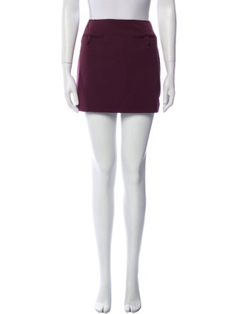 Staud Grosgrain Trim Mini Skirt