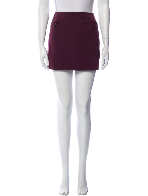 Staud Grosgrain Trim Mini Skirt