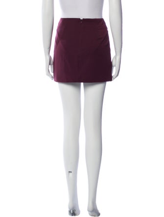 Staud Grosgrain Trim Mini Skirt