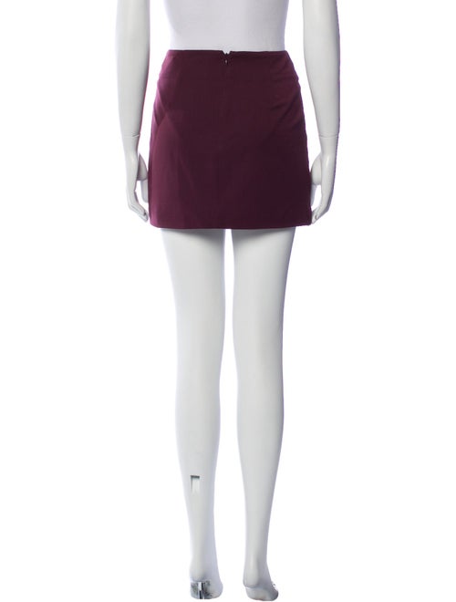 Staud Grosgrain Trim Mini Skirt