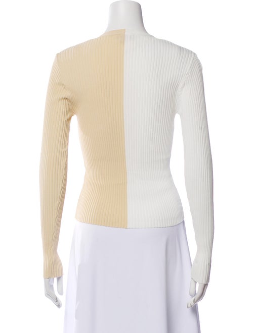 Staud V-Neck Long Sleeve Crop Top