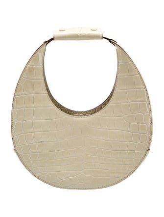 Staud Embossed Leather Top Handle Bag