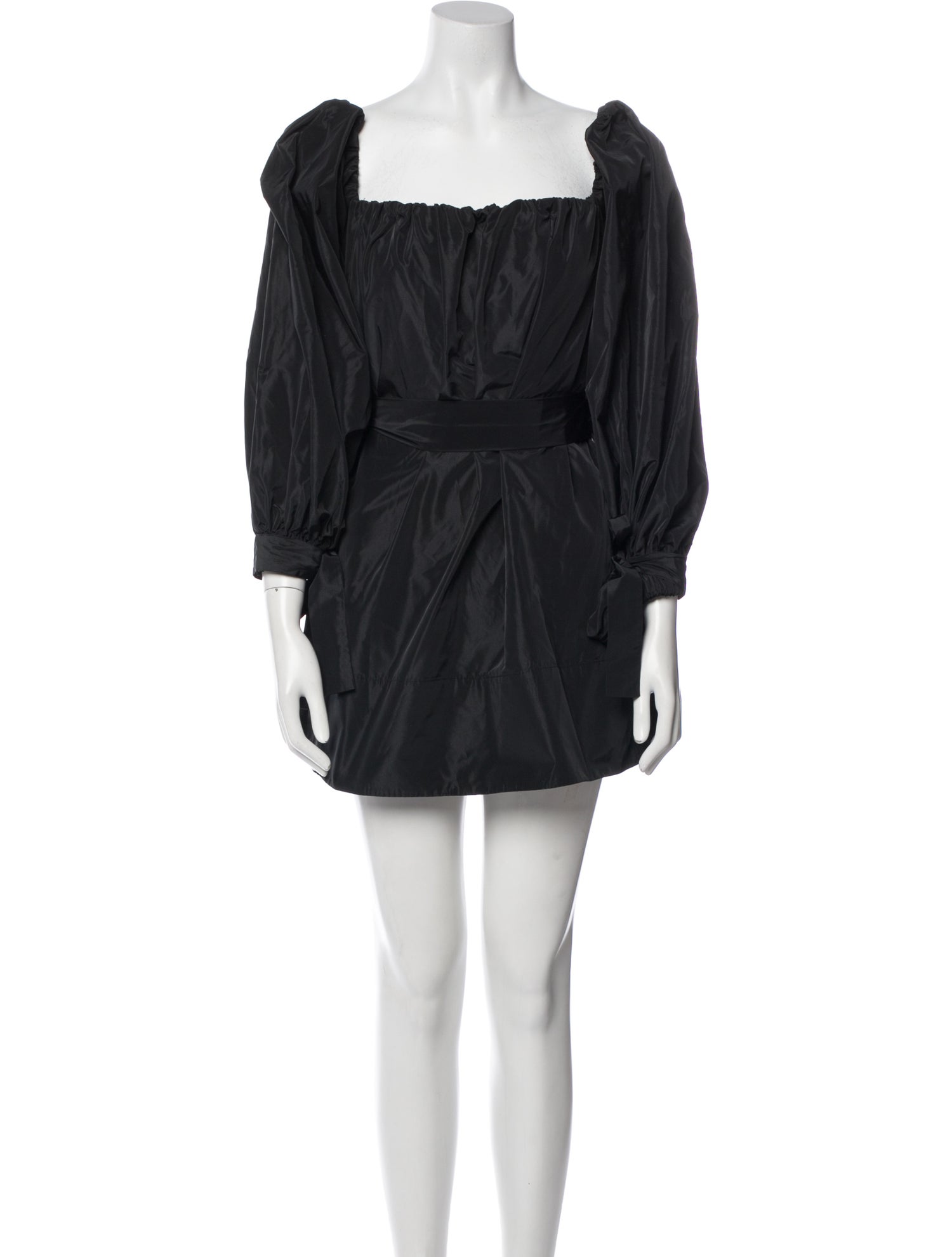 Staud Square Neckline Mini Dress