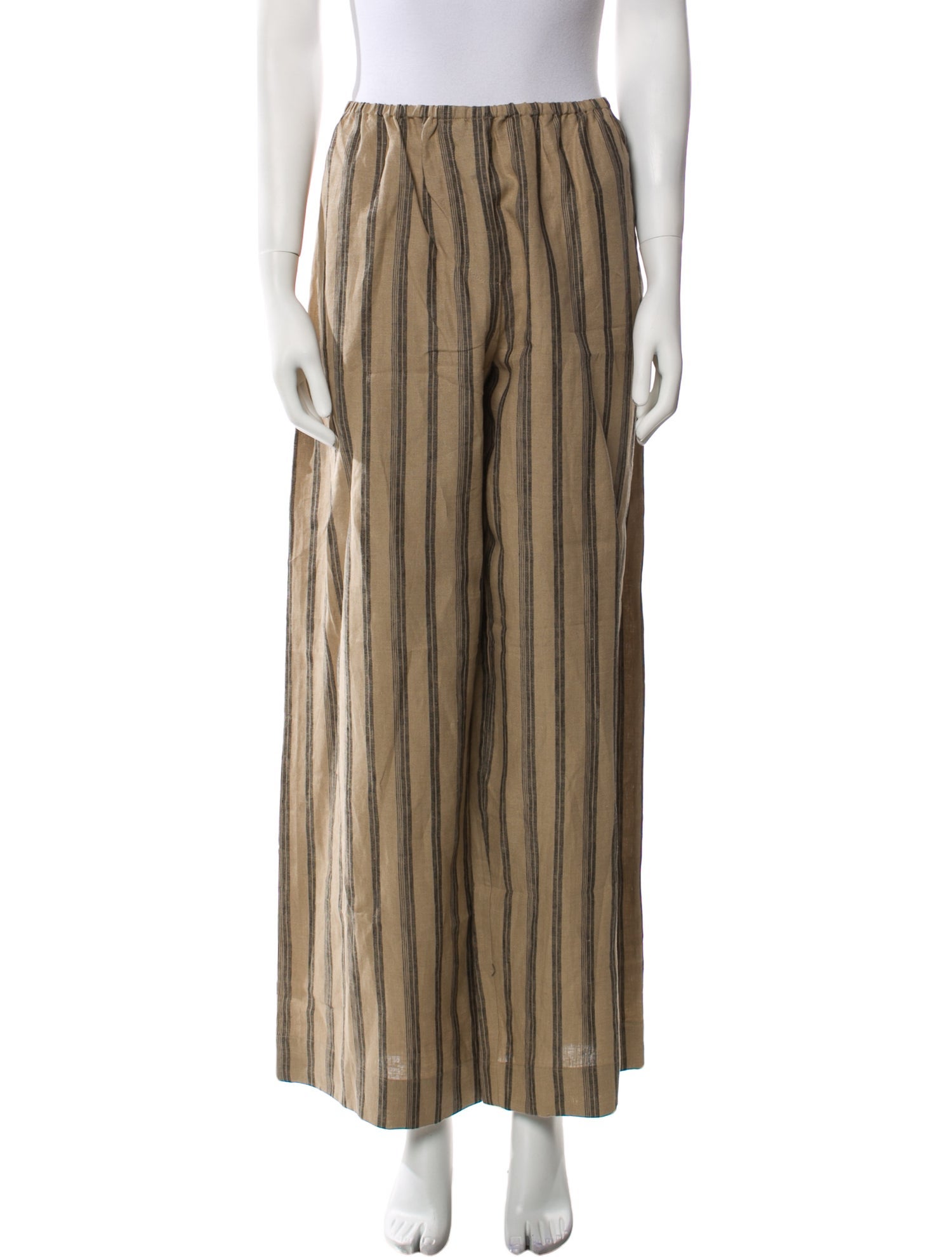 Staud Linen Wide Leg Pants
