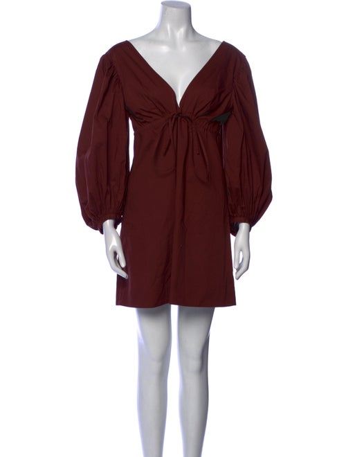 Staud V-Neck Mini Dress