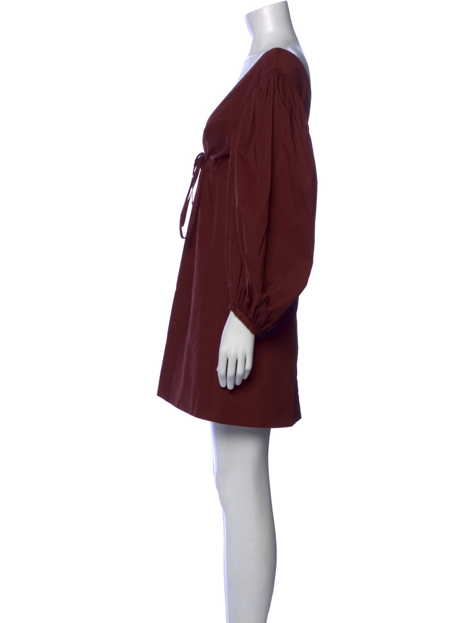 Staud V-Neck Mini Dress