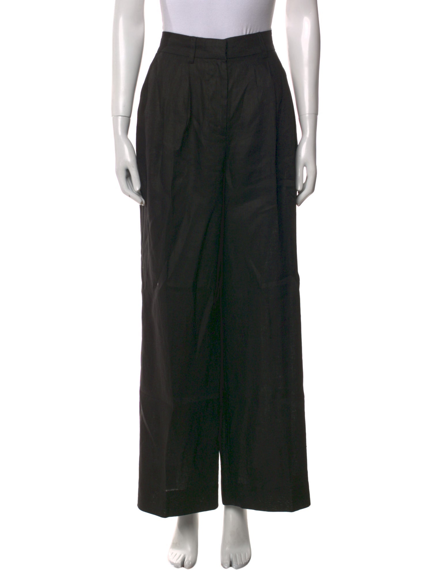 Staud Linen Wide Leg Pants