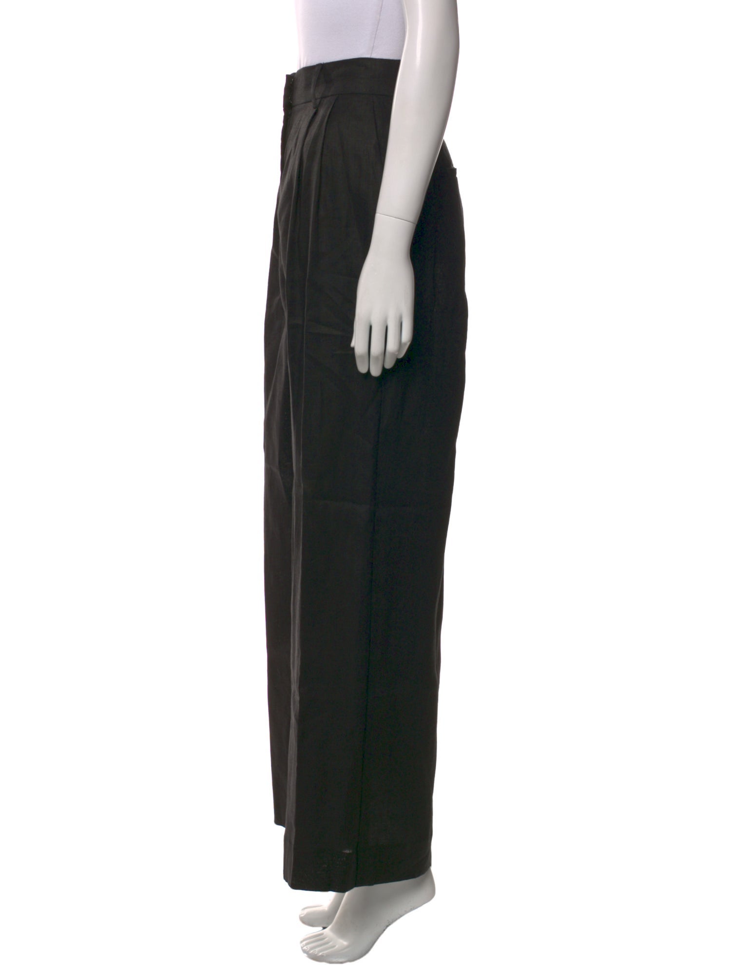 Staud Linen Wide Leg Pants
