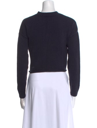 Staud Graphic Print Mock Neck Sweater