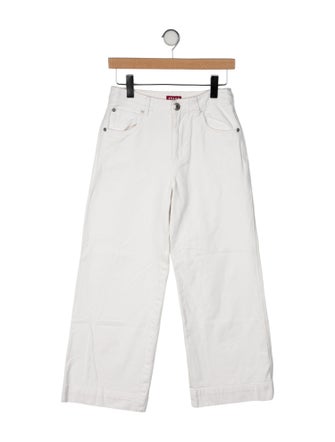 Staud Mid-Rise Wide Leg Jeans