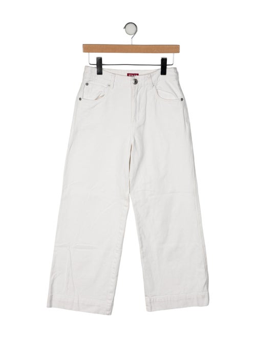 Staud Mid-Rise Wide Leg Jeans