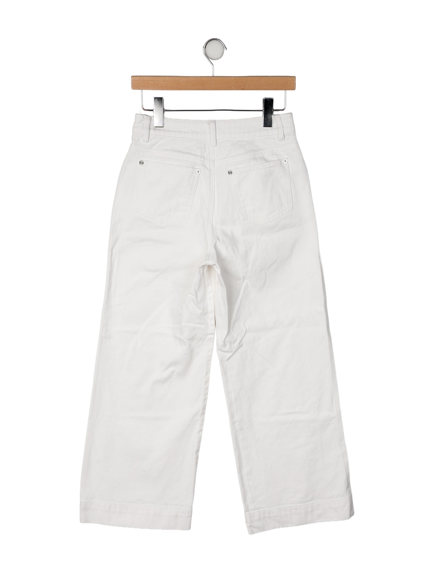 Staud Mid-Rise Wide Leg Jeans