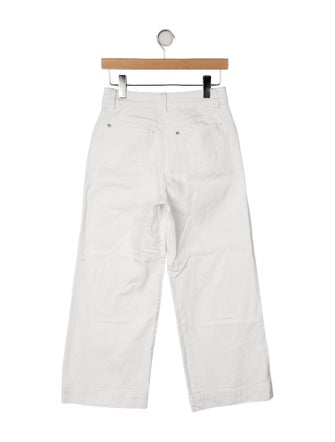 Staud Mid-Rise Wide Leg Jeans