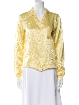 Staud Long Sleeve Button-Up Top