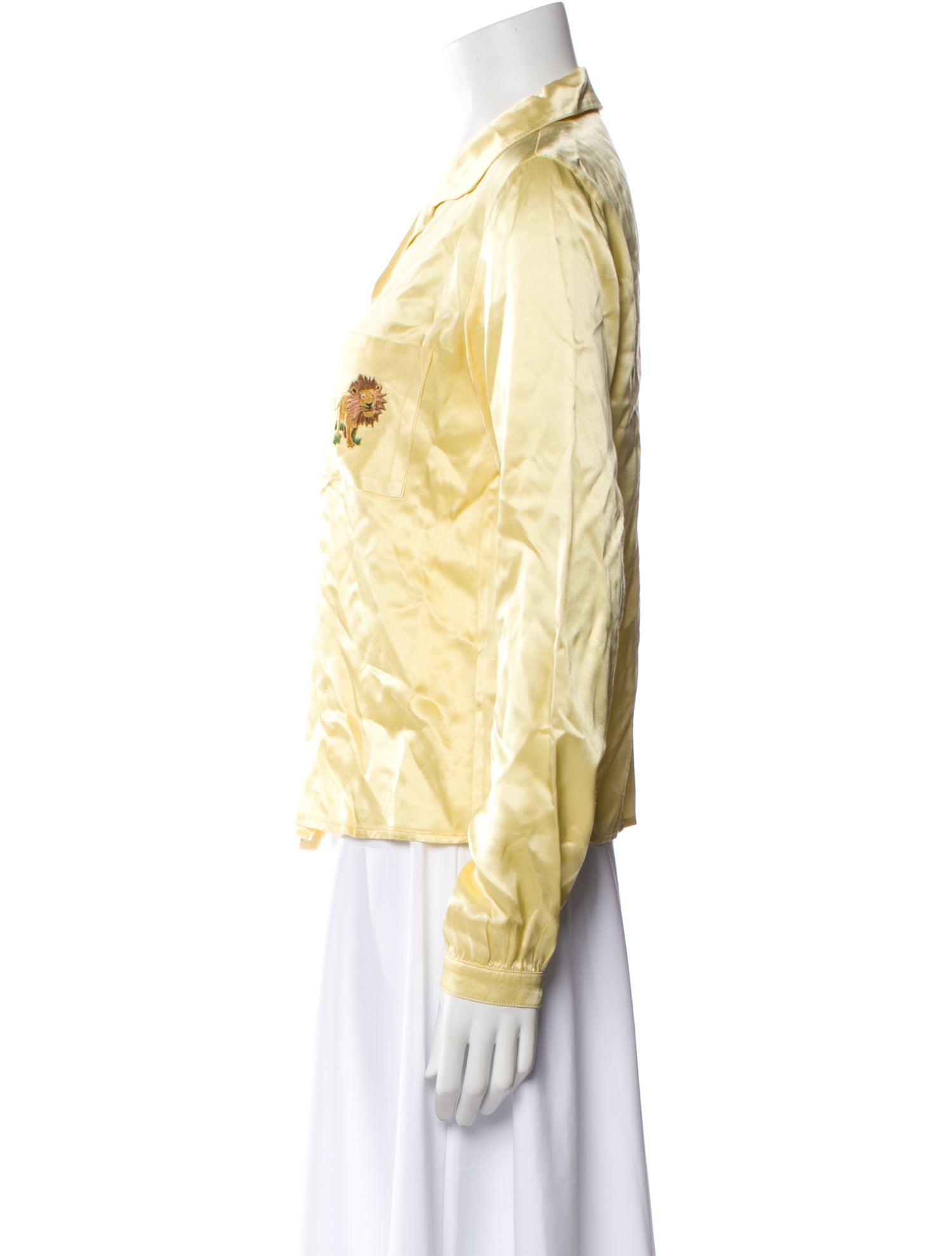 Staud Long Sleeve Button-Up Top