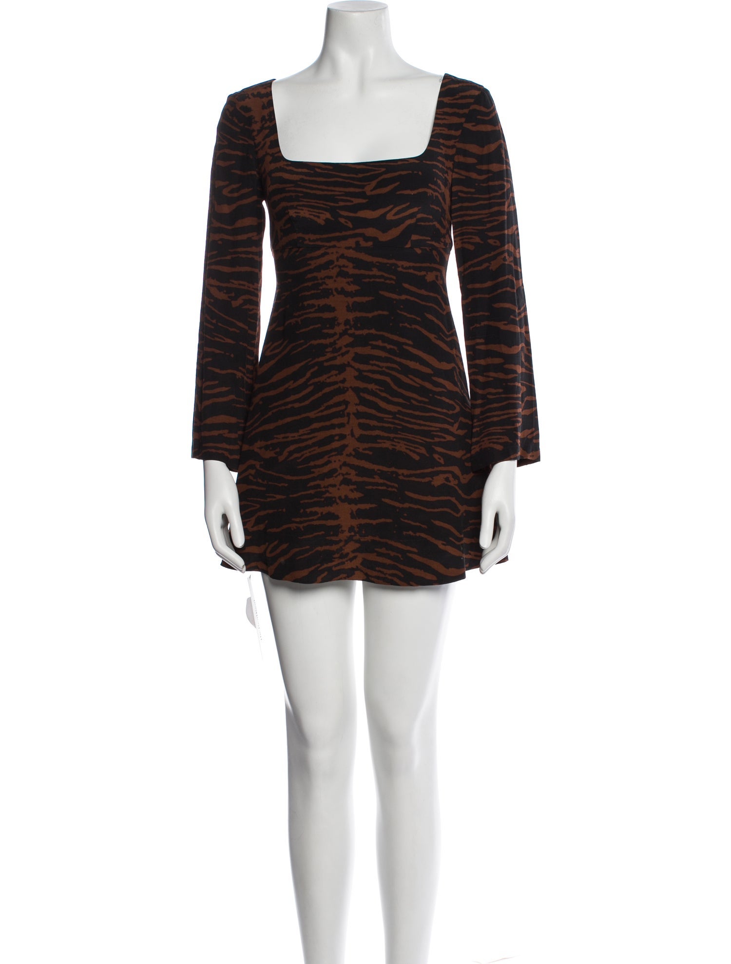 Staud Animal Print Mini Dress