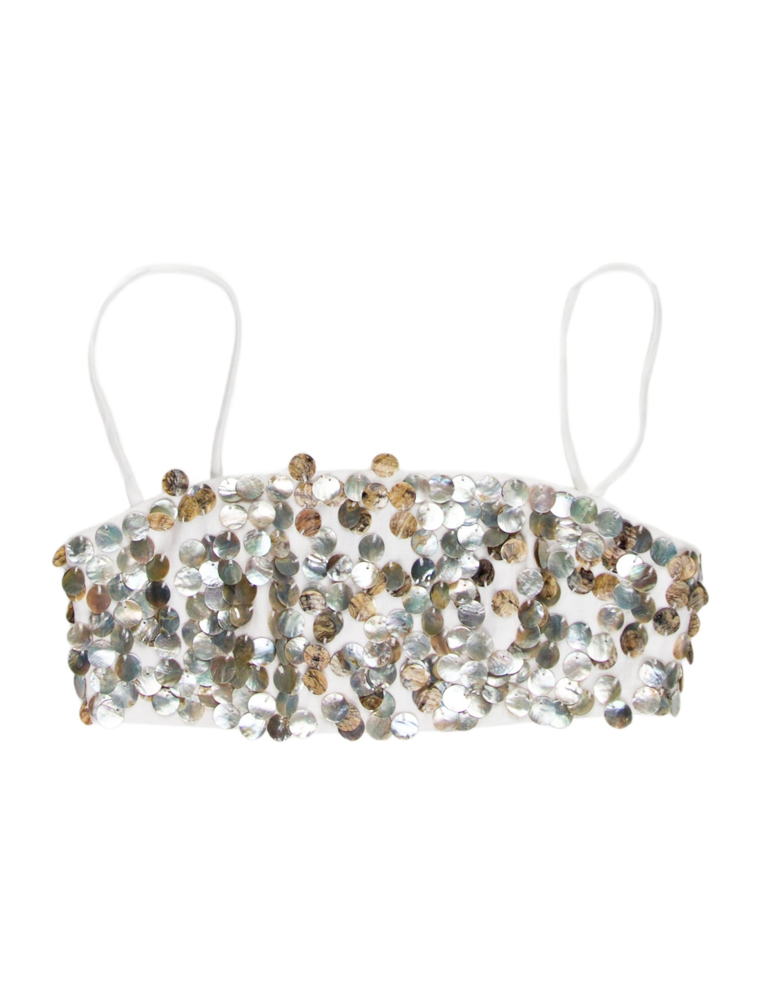 Staud Linen Strapless Crop Top w/ Tags