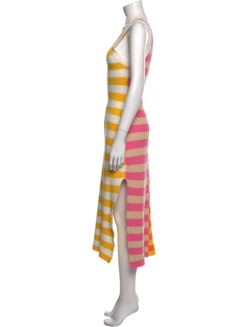 Staud Striped Long Dress