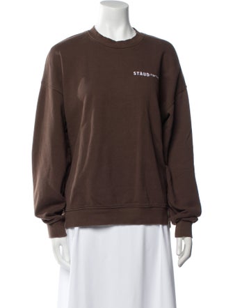 Staud Crew Neck Long Sleeve Sweatshirt