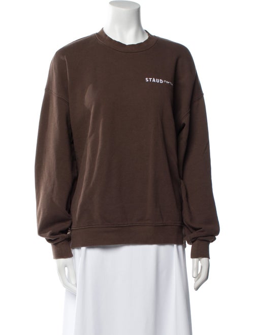 Staud Crew Neck Long Sleeve Sweatshirt
