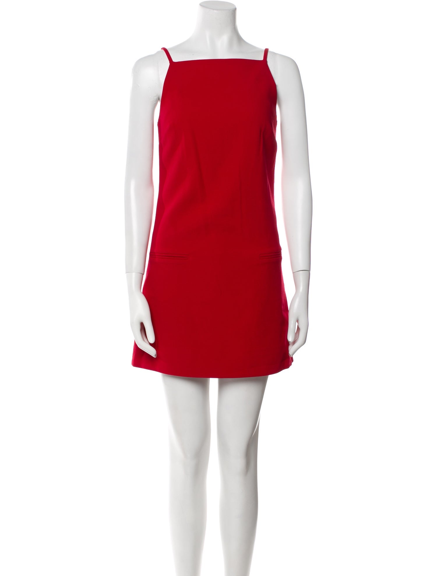 Staud Square Neckline Mini Dress