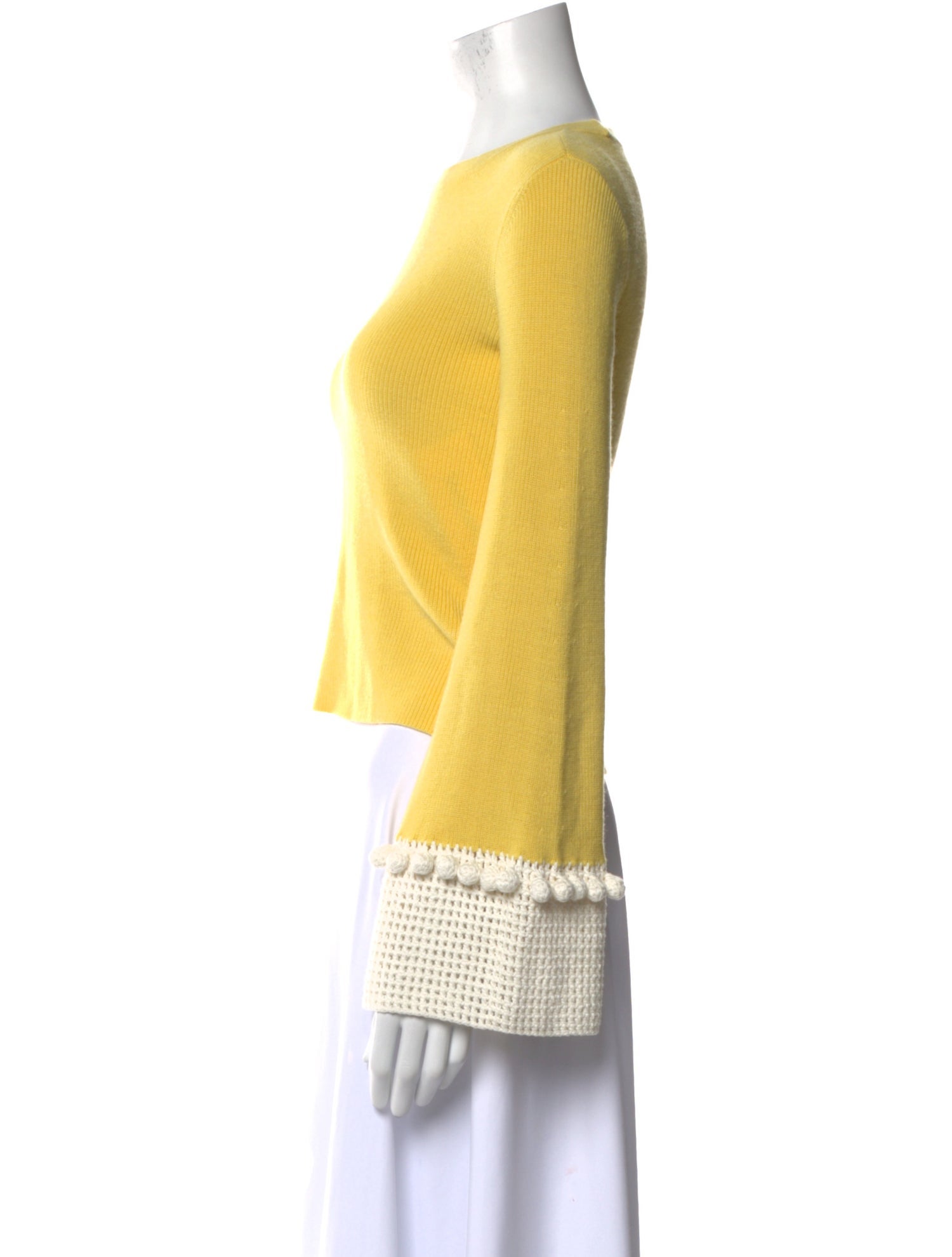 Staud Merino Wool Bateau Neckline Top