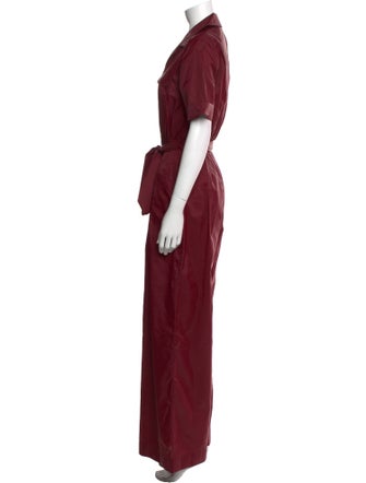 Staud Nylon V-Neck Jumpsuit
