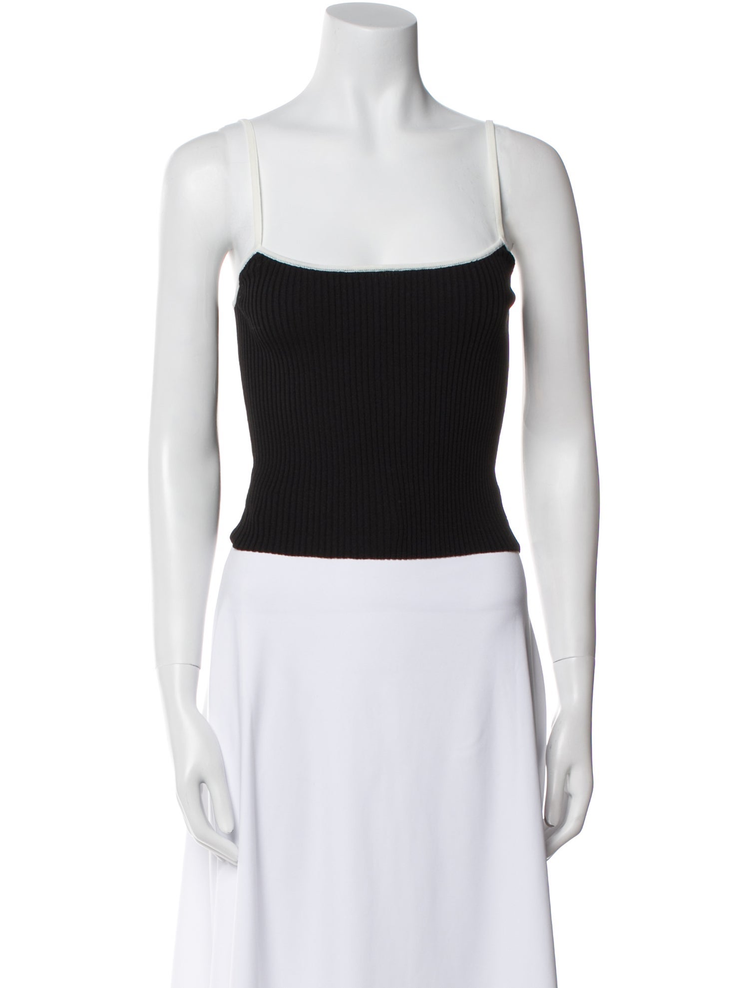 Staud Square Neckline Sleeveless Crop Top w/ Tags