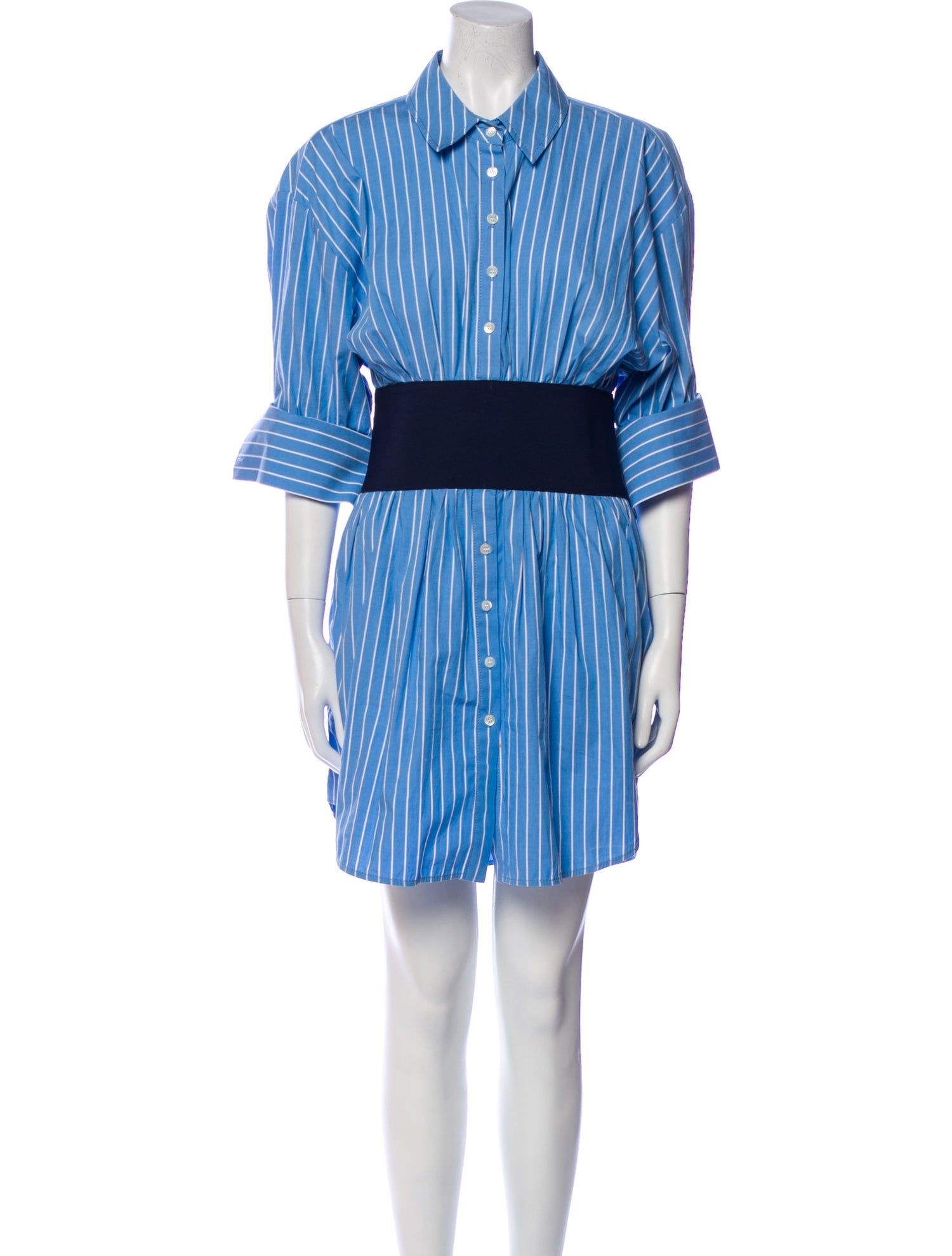 Staud Striped Mini Dress