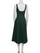 Staud Square Neckline Midi Length Dress