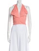 Staud V-Neck Sleeveless Crop Top