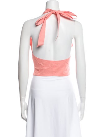 Staud V-Neck Sleeveless Crop Top