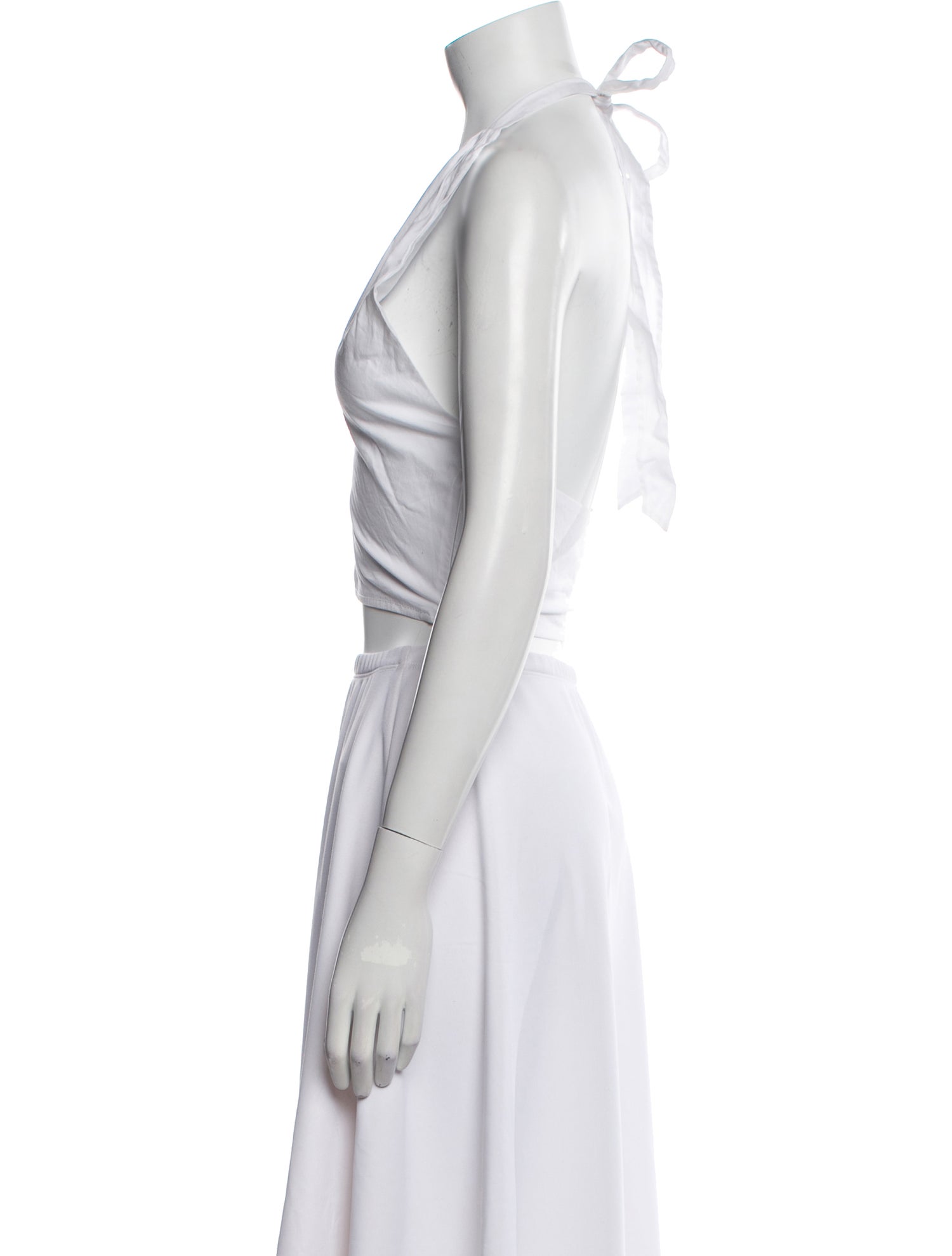 Staud V-Neck Sleeveless Crop Top