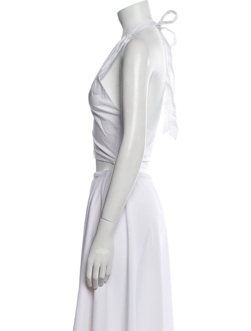 Staud V-Neck Sleeveless Crop Top