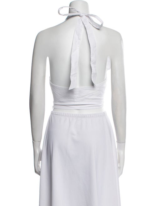 Staud V-Neck Sleeveless Crop Top