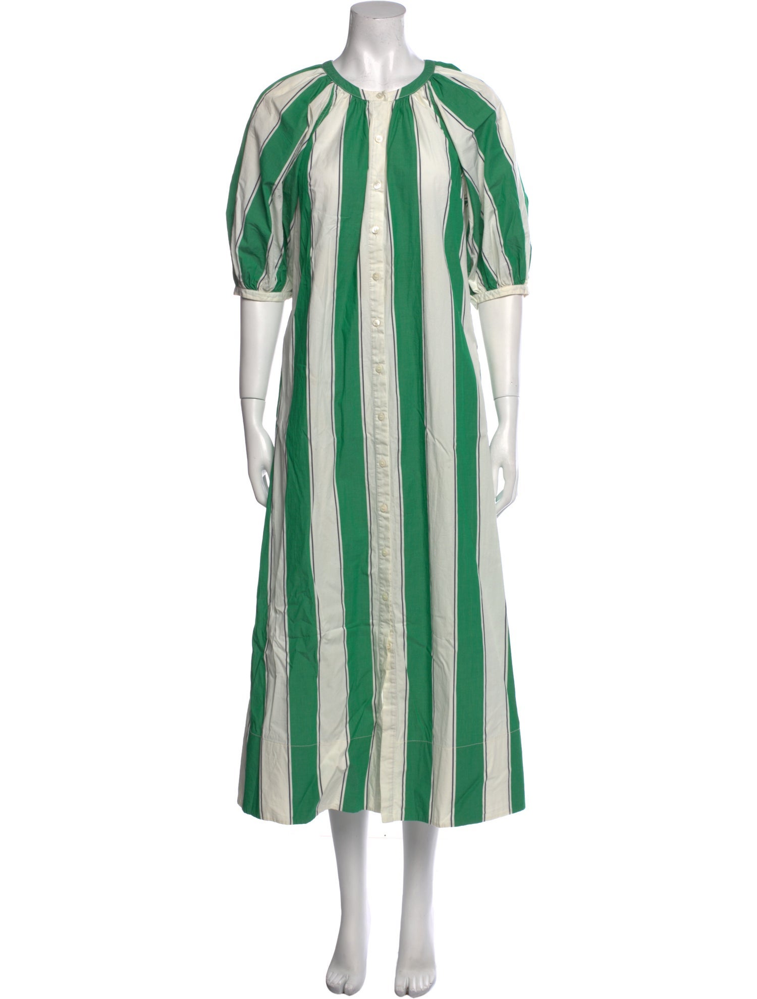 Staud Striped Long Dress