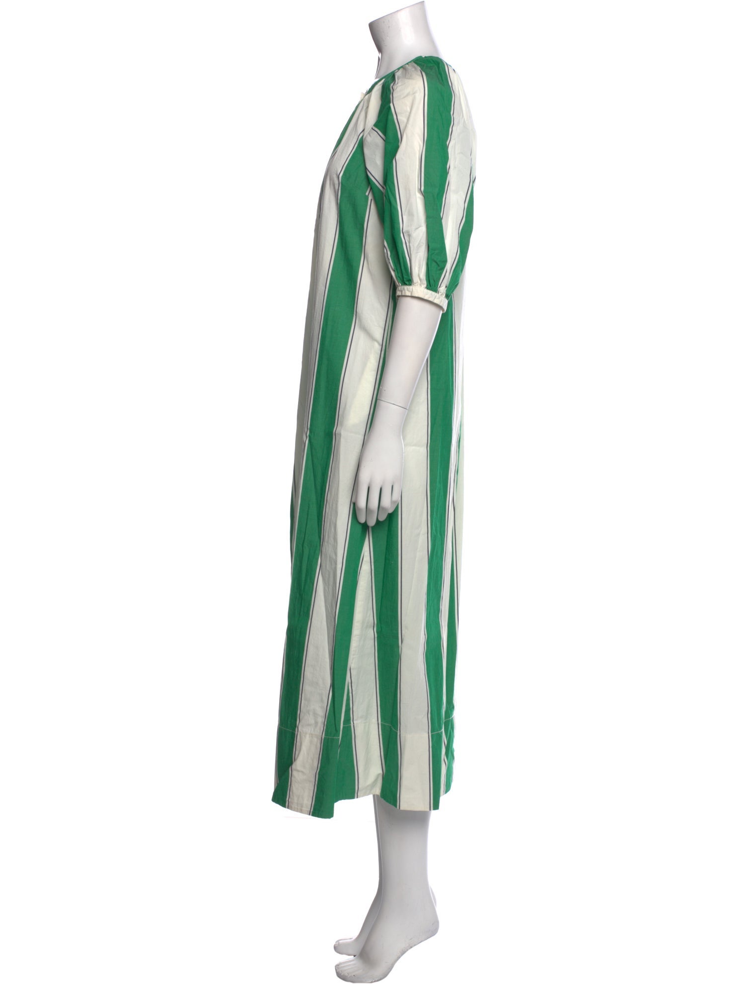 Staud Striped Long Dress