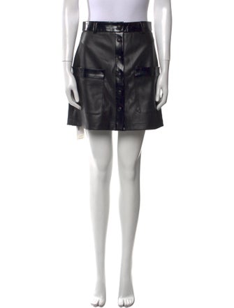 Staud Pleated Accents Mini Skirt