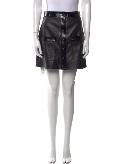 Staud Pleated Accents Mini Skirt