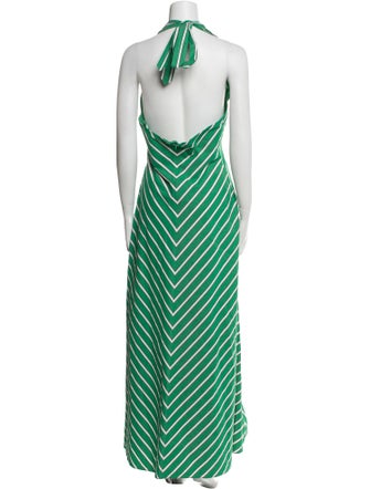 Staud Striped Long Dress